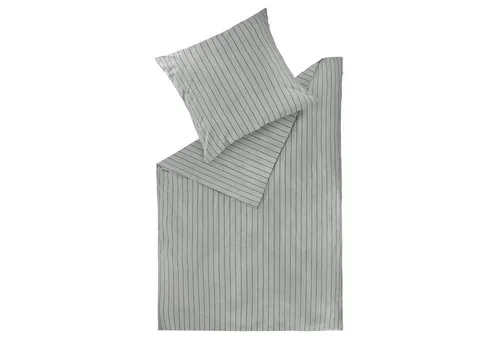 SCHÖNER WOHNEN-Kollektion Bettwäsche SOFT STRIPE Winter Bettwäsche, Baumwolle, 1 teilig, 155 x 220 cm in Grau