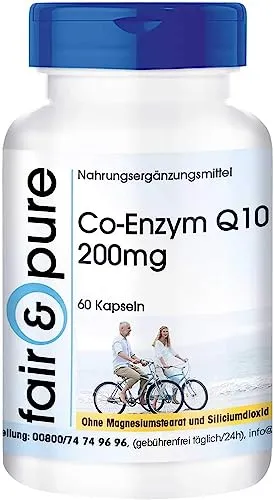 Fair & Pure® - Co-Enzym Q10 200mg - Ubichinon - vegan - 60 Q10-Kapseln - hochdosiert