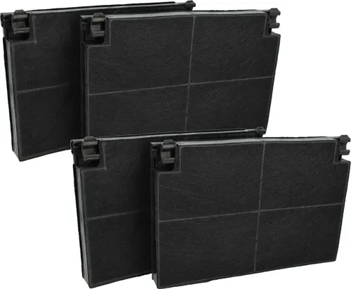 vhbw 4x Aktivkohlefilter kompatibel mit Franke FTC9462 XS, FTCO 90 XS, FTCO 60 XS, OMNIA FTCO 60 XS, OMNIA, OMNIA FTCO 90 XS Dunstabzugshaube