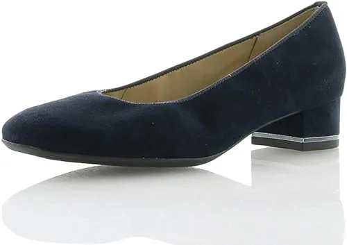ARA Damen GRAZ Pumps, BLAU, 40 - Bequeme Blockabsatzschuhe - Damen-Pumps mit weiten Schuhweite und bequemem Blockabsatz, perfekt für stilvolle und komfortable Auftritte.