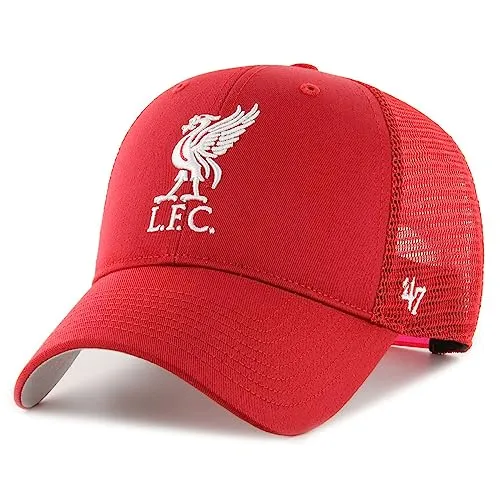 Liverpool FC Cap - LFC Baseballkappe in Rot - Offizielle Lizenzware, Einheitsgröße, aus hochwertiger Baumwolle und atmungsaktivem Netzmaterial für optimalen Tragekomfort.