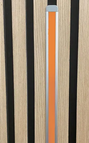 Produktbild XENON LED Dekolicht 3592 LED Leuchte ALU-mit Rand 1m für Holz Paneele Netzteil Orange, Xenon / Pink