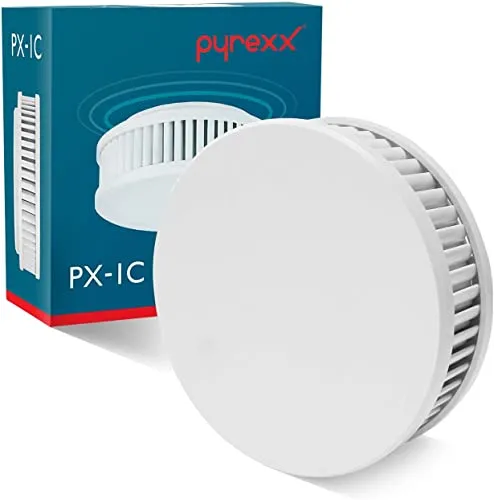 Pyrexx PX-1C Funk-Rauchwarnmelder - 10er Set für maximale Sicherheit - Rauchmelder mit Funkvernetzung, ideal für große Wohnungen. Made in Germany, 10 Jahre wartungsfrei dank integrierter Batterien und Q-Label für höchste Qualität.