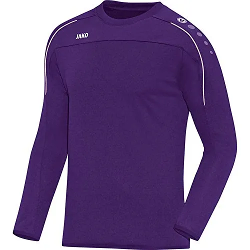 JAKO Herren Trainingstrikot Classico XXL, lila - Sportliches Sweatshirt aus funktionellem Polyester mit Rundhals-Rippkragen, ideal für Trainingseinheiten und Freizeitaktivitäten.