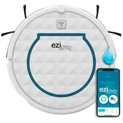 EZIclean Aqua Xpert S450 Animal - Vernetzter Saugroboter - Saugroboter für Tierhaare mit 2-in-1 Funktion: Staubsaugen und Wischen. Gyroskopische Navigation, 120 Min. Laufzeit und HEPA-Filter für saubere Luft. Ideal für alle Bodenarten.