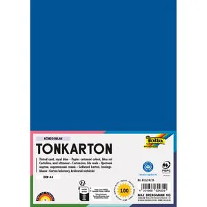 Folia Fotokarton 6122/4/35, A4, königsblau, 220g/m², 100 Blatt