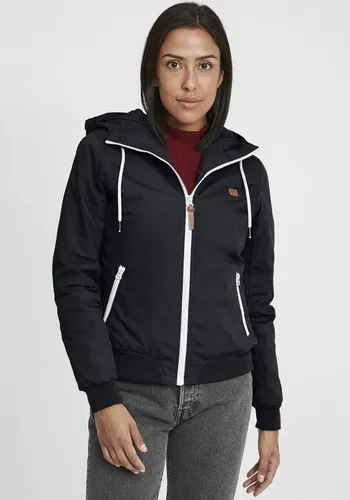 OXMO OXTila Damen Übergangsjacke mit Kapuze - Funktionsjacke für alle Übergangssaisons, mittelschwer gefüttert und nachhaltig produziert, ideal für sportliche und schicke Outfits.