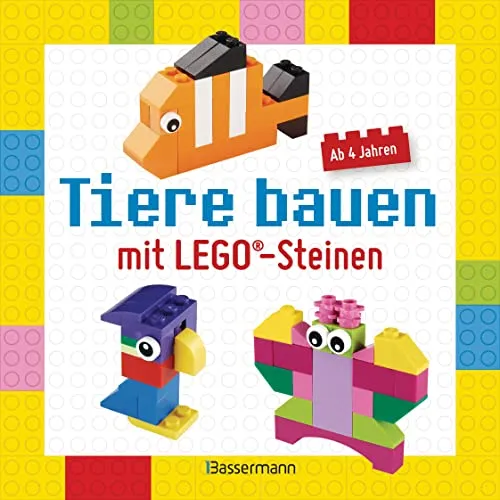 Tiere bauen mit LEGO®-Steinen für Kinder ab 4 Jahren: 24 leichte Projekte mit wenigen Steinen. Giraffen, Löwen, Elefanten, Katzen, Pinguine u.v.m - -