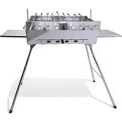 Mangal Ideal mit 9er Drehspieß Edelstahlmotor und 10 Spieße