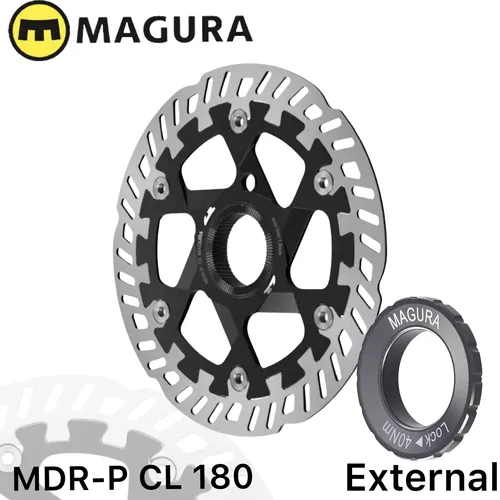 Magura Bremsscheibe MDR-P CL Center Lock mit Lockring für Steckachse Ø 180mm