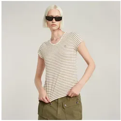 G-STAR V-Shirt Eyben - Slim Fit T-Shirt - Atmungsaktives T-Shirt aus 100% Baumwolle im gestreiften Design, ideal für lässige Outfits und angenehm zu tragen.