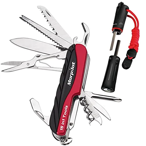 Morpilot Schweizer Taschenmesser mit 15 Funktionen