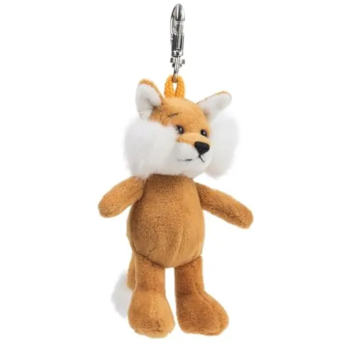 Schaffer Plüsch-Anhänger Fuchs „Louis 0263 - ca. 12 cm - Niedlicher Schlüsselanhänger & Taschenanhänger mit Karabiner - Weich & hochwertig - Geschenkidee für Kinder & Erwachsene - rotbraun-weiß
