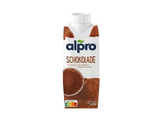Alpro Milchmischgetränk, Alpro Sojadrink Schokoladen Geschmack mit Calcium und Vitaminen 250ml