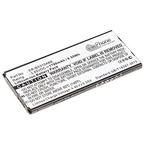 cellePhone Akku Li-Ion kompatibel mit Samsung Galaxy A3 2016 (SM-A310) (Ersatz für EB-BA310ABE)