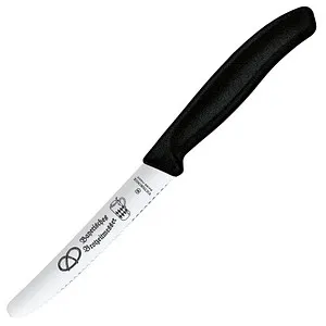VICTORINOX Gemüsemesser Swiss Classic Bayerische Brotzeit silber, schwarz 6.7833.E1
