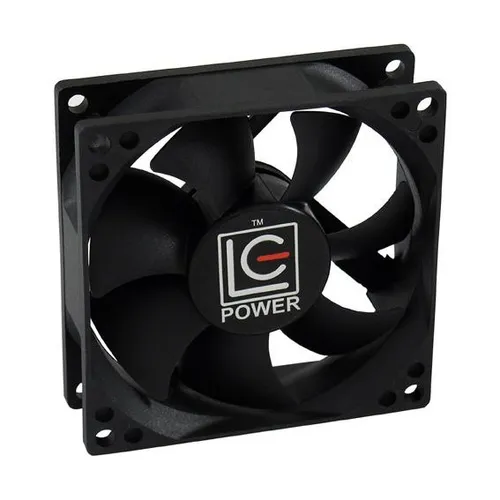 LC-Power Gehäuselüfter 80 mm Gleitlager Schwarz | LC-CF-80