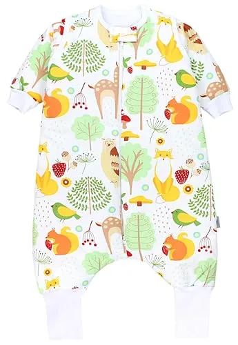 TupTam Babyschlafsack mit Armen und Beinen 2,5 TOG - Winterschlafsack für Babys in Größe 92-98, aus 100% Baumwolle, ideal für warme Nächte und sicheren Schlaf.