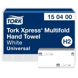 Tork Xpress® Multifold Papierhandtücher, H2, 150400 – Hygienische Falthandtücher im Karton
