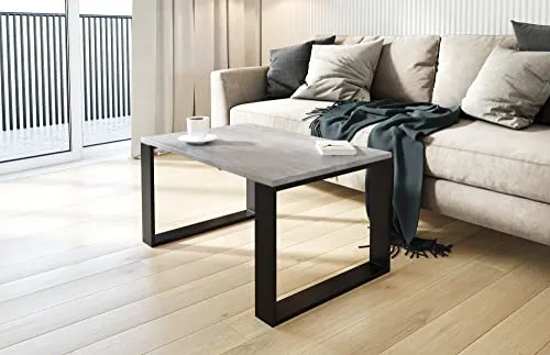 AKKE Couchtisch Wohnzimmertisch Beistelltisch Tisch Für Wohnzimmer Beton 70 x 40 x 45