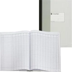 König Ebhardt Geschäftsbuch 861195603 - A4 Spaltenbuch mit festem Einband, 16 Spalten für individuelle Beschreibungen, langlebig und ideal für effiziente Buchhaltung