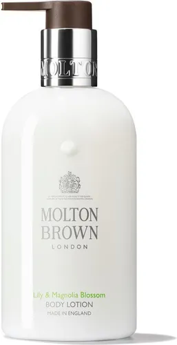 Molton Brown Lily & Magnolia Blossom Lotion 300 ml - Luxuriöse Bodylotion für Frauen, spendet intensive Feuchtigkeit und umhüllt die Haut mit einem blumigen Duft von Lilie und Magnolie.