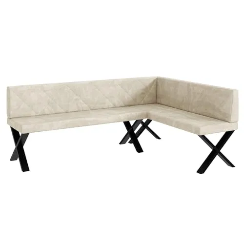 MEBLINI Eckbank für Esszimmer in weiß von MEBLINI