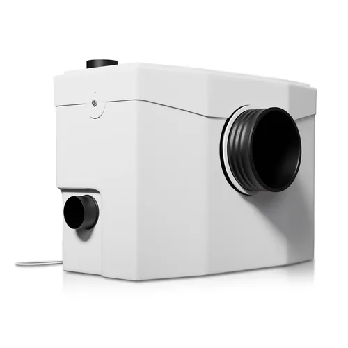 Juskys Hebeanlage mit Häcksler, 600 W - Wasserpumpen mit 3 Zuläufen und einer Förderhöhe von bis zu 7 m, ideal für effiziente Abwasserentsorgung.