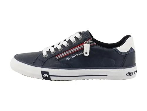 TOM TAILOR Sneaker blau 45 EU - Stylische Sneaker in Blau, Größe 45, ideal für einen lässigen Look. Leicht und bequem dank Synthetik-Obermaterial und Textil-Innenfutter.