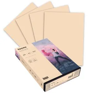 Inapa tecno colors, 2100011406, Kopierpapier lachs, 80g, A4, 500 Blatt, Coloured Paper