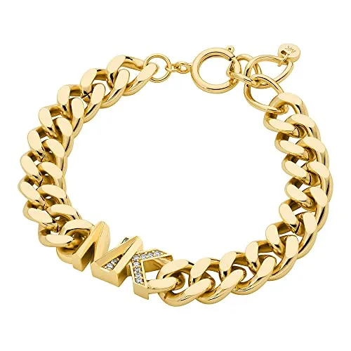 Michael Kors Armband MKJ7834710 – Elegantes Design in Gold - Armbänder für Damen, aus goldfarbenem Messing mit funkelnden Kristallen, perfekt für jeden Anlass und ein echter Blickfang.