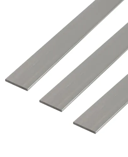 Alberts 3 x Flachstange Aluminium, natur 1000 x 40 x 3 mm - Praktisches Set mit 3 Aluminium-Flachstangen, ideal für kreative Bauprojekte. Langlebig und vielseitig einsetzbar in verschiedenen Anwendungen.