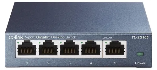 TP-Link TL-SG105, Unmanaged, L2, Gigabit Ethernet (10/100/1000), Vollduplex, Wandmontage