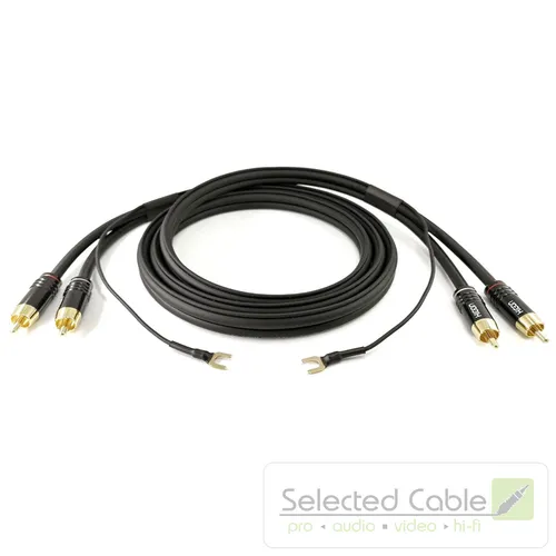 Selected Cable 7m NF- RCA- Phonokabel 0,35mm² OFC GND- Erdungskabel SC81-K3-BLK