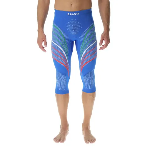 UYN Funktionsunterhose Pant Medium Natyon Italy - Blau Herren - Funktionale Langlauf Unterwäsche für Männer, entworfen für Wettkämpfe mit Heatmemory-Technologie für optimale Wärme und Coolvent für effektiven Feuchtigkeitstransport.