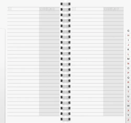 BRUNNEN 1064331 Telefonregister 10x19cm Ersatz von BRUNNEN