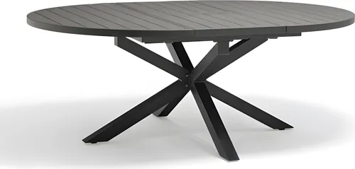 Ausziehbarer Gartentisch für 8 Personen aus Aluminium