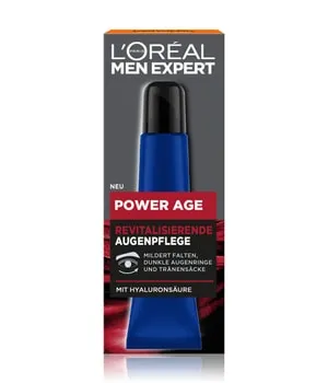 L'Oréal Men Expert Power Age Augencreme 15 ml - Die L'Oréal Men Expert Power Age Augencreme für Männer bietet intensive Feuchtigkeit und revitalisiert die Augenpartie. Ideal gegen erste Anzeichen der Hautalterung und zur Verbesserung dunkler Augenringe.
