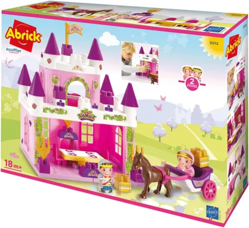 Abrick Königsschloss Aprikosenpalast (3012) - Spielschloss für kreative Bauabenteuer, fördert die Fantasie und das Rollenspiel
