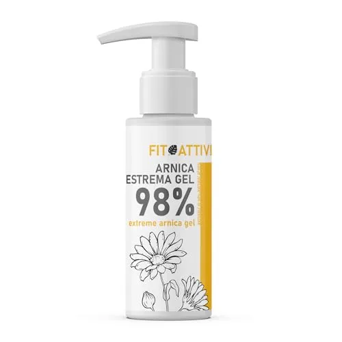 Arnika Gel Forte Konzentrat 550 ml, Arnika für Pferde Human Use 98%, Arnika Salbe Extrem mit Vitamin E, Minze und Lavendel, 100% Made in Italy