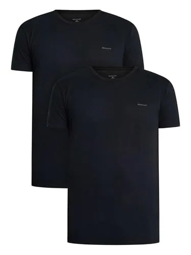 Gant Kurzarmshirt C-NECK T-SHIRT 2-PACK - Rundhalsshirts, hochwertiger Baumwollstoff, formbeständig und ideal für vielseitige Outfits im Büro oder in der Freizeit.