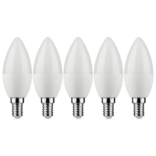Müller-Licht LED Lampen Kerzen 2,9W = 25W E14 matt 250lm warmweiß 2700K 180° 5 x