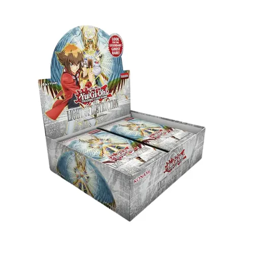 YU-GI-OH! LODT Light of Destruction Unlimited Reprint Display (24) - Komplettes Booster-Set mit 100 Karten, 12 Super Rares und 10 Ultra Rares für Sammler und Spieler