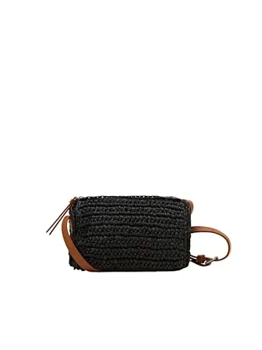 ESPRIT Damen Umhängetasche 044ea1o316 in Schwarz in schwarz von Esprit