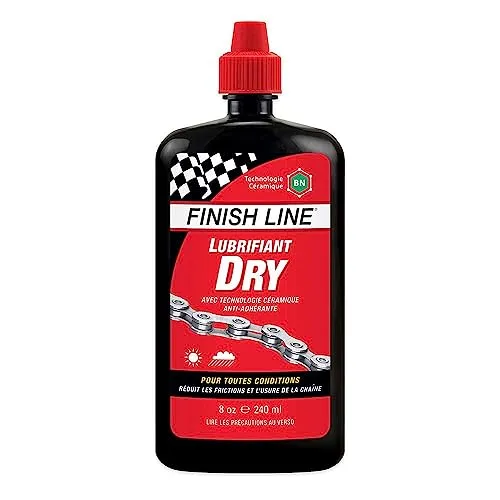 Finish Line Trockenschmiermittel BN 240 ml - Öle & Schmierstoffe – Hochleistungs-Keramik-Schmierstoff, reduziert Reibung und Verschleiß, bildet einen schmutzabweisenden, trockenen wachsartigen Film.