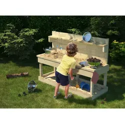 Karibu Matschküche Sandy mit Edelstahlbecken