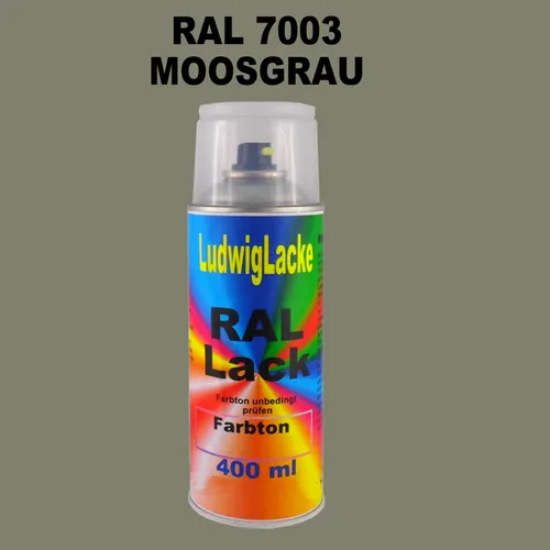 Ral Spraydose Seidenmatt 7003 Moosgrau 400ml Buntlack Decolack Rallack