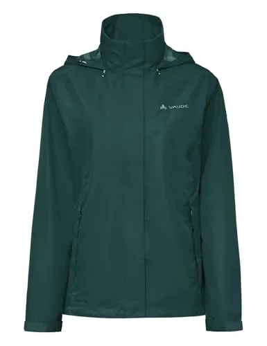 Vaude Women's Escape Light Jacket - Regenjacke Gr 34 blau - Leichte, winddichte Damenjacke in Blau, Größe 34. Ideal für Reisen und Outdoor-Aktivitäten. PFC/PFAS-frei, mit Kapuze und wasserdichtem Material für optimalen Schutz.