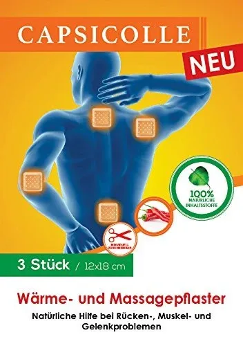 CAPSICOLLE Wärmepflaster 12x18 cm 3 St