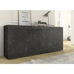 INOSIGN Sideboard Basic 207 cm in grau von Home Affaire